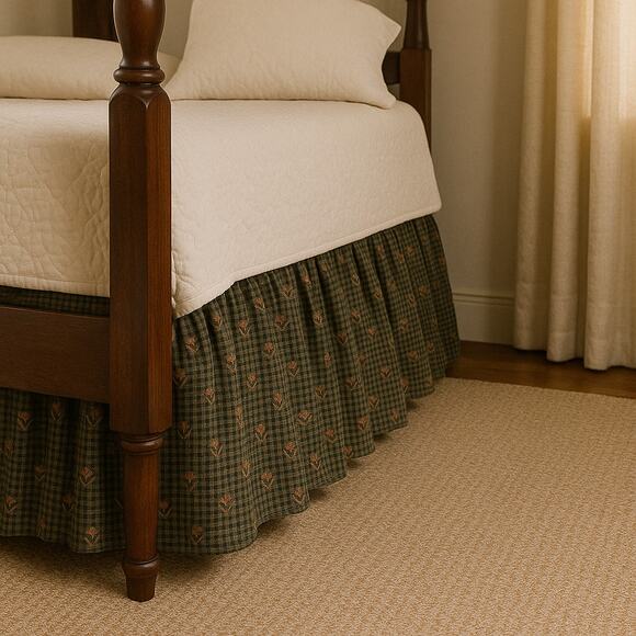 donna sharp Other - Donna Sharp Chocolate Gingham Twin Bedskirt